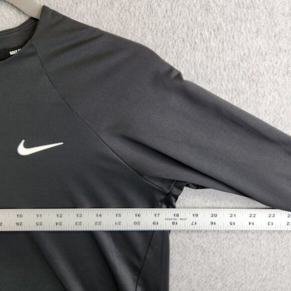 Nike Swim Top Womens M Black Hydroguard Swim Shirt UPF 40 Competition Racing - Picture 9 of 13